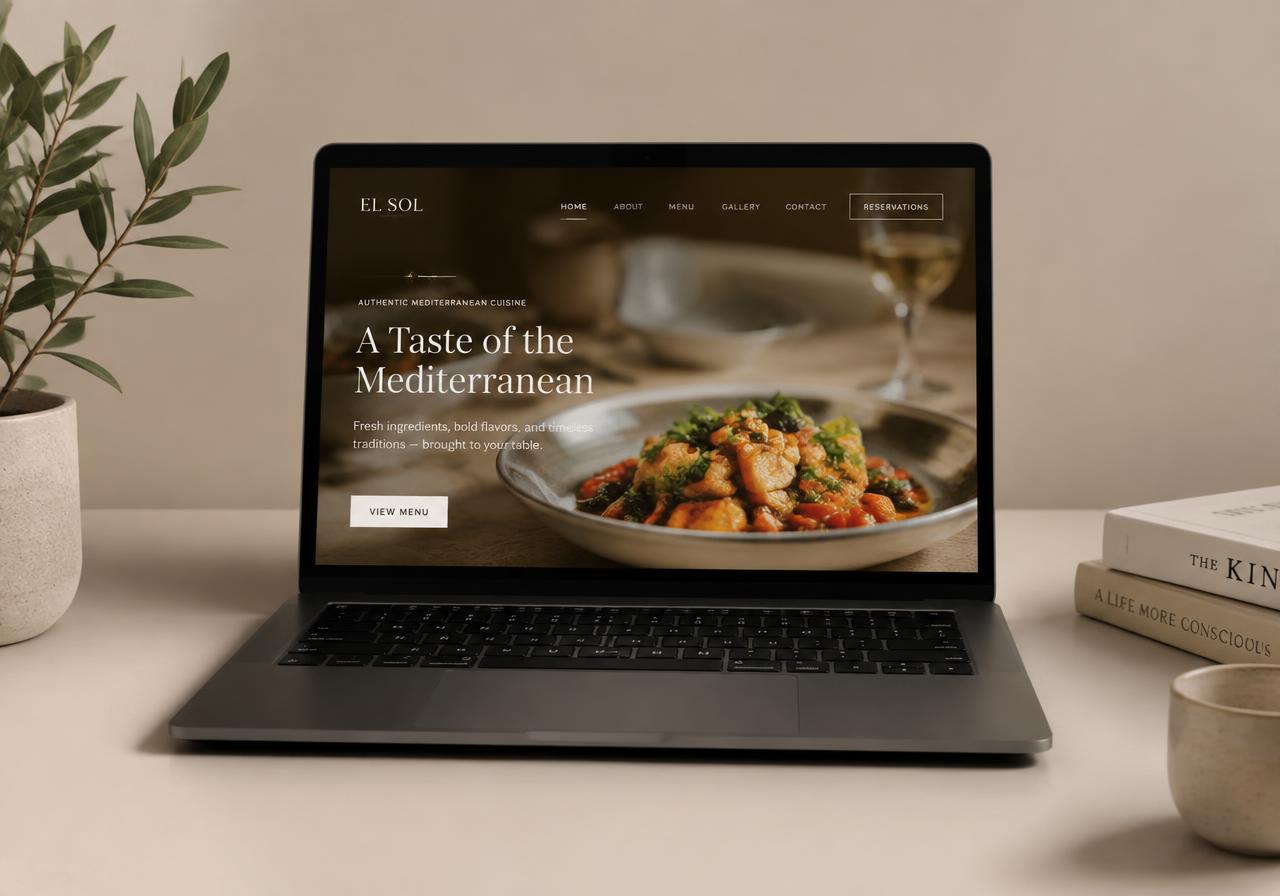 Proyecto demo: Web para restaurante — El Sol